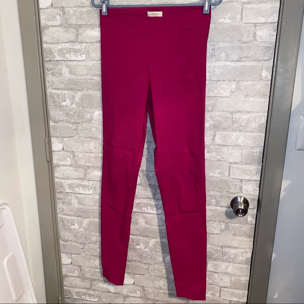 Avenue Montaigne Hot pink pull on skinny pants sz 6 # E1